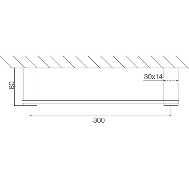 Полотенцедержатель 30см. Fima Carlo Frattini Accessori F6020/30NS (черный матовый)