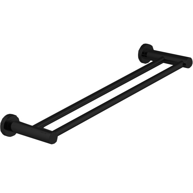 Полотенцедержатель 40см. Fima Carlo Frattini Accessori F6001/40NS (черный матовый), двойной