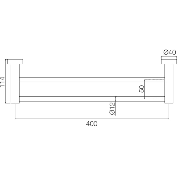 Полотенцедержатель 40см. Fima Carlo Frattini Accessori F6001/40OR (золотой), двойной