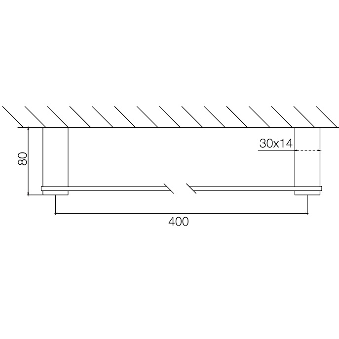 Полотенцедержатель 40см. Fima Carlo Frattini Accessori F6020/40CR (хром)