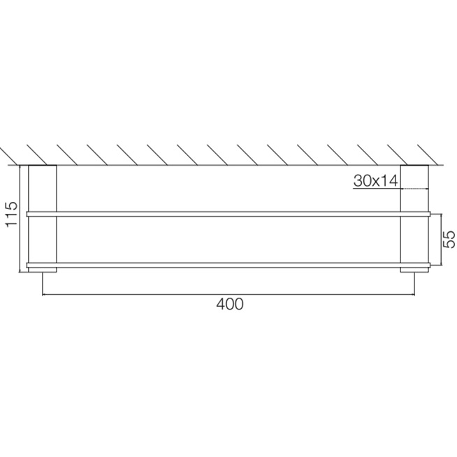 Полотенцедержатель 40см. Fima Carlo Frattini Accessori F6021/40OR (золотой), двойной