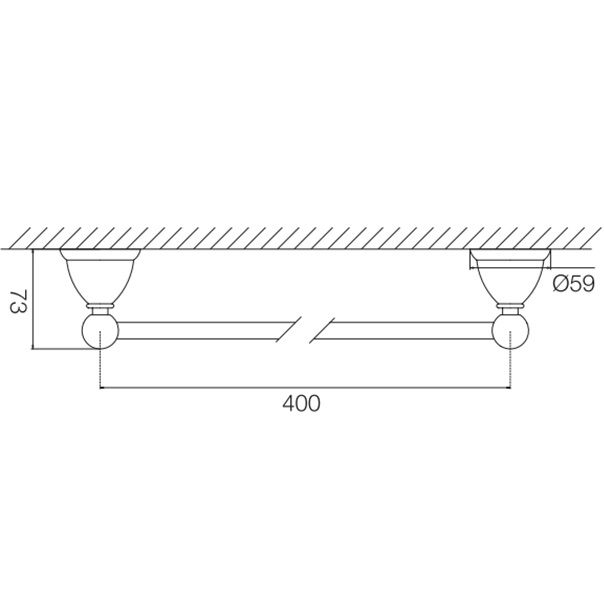 Полотенцедержатель 40см. Fima Carlo Frattini Accessori F6040/40OR (золотой)