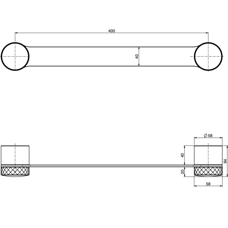 Полотенцедержатель 40см. Fima Carlo Frattini Accessori F6100/40VCR (хром)