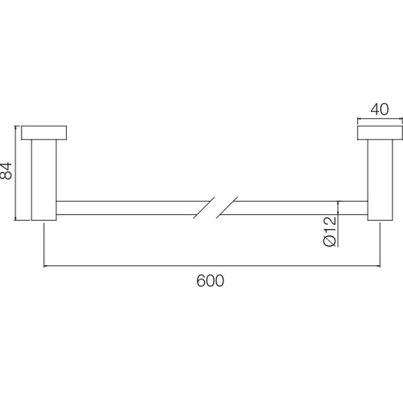 Полотенцедержатель 60см Fima Carlo Frattini Rotola F6000/60CR (хром)