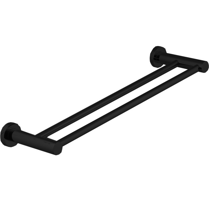 Полотенцедержатель 60см. Fima Carlo Frattini Accessori F6001/60NS (черный матовый), двойной