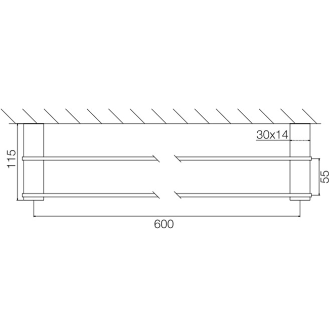 Полотенцедержатель 60см. Fima Carlo Frattini Accessori F6021/60OR (золотой), двойной