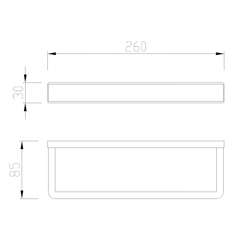 Полотенцедержатель Abber Westen AA1753B (черный матовый)