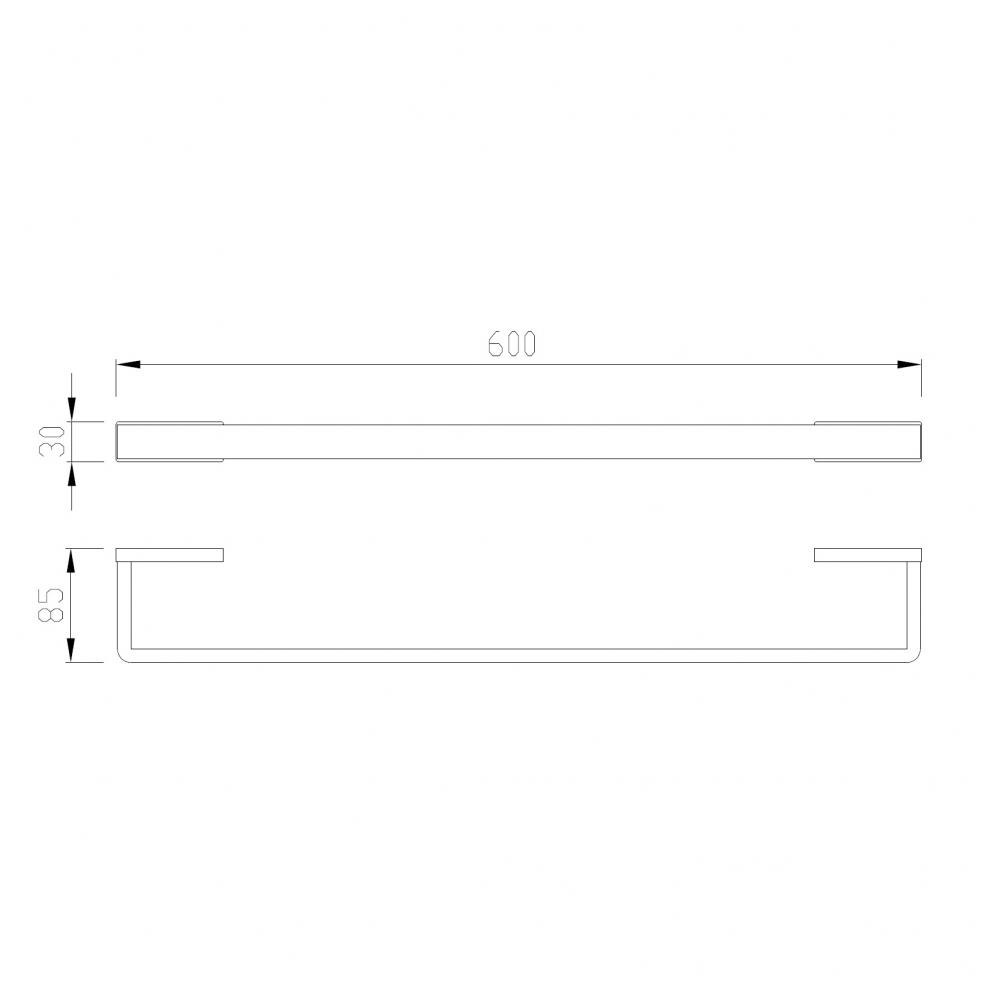 Полотенцедержатель Abber Westen AA1754G (золотой матовый)