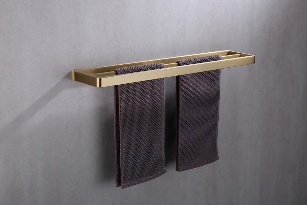 Полотенцедержатель Abber Westen AA1756G (золотой матовый), двойной