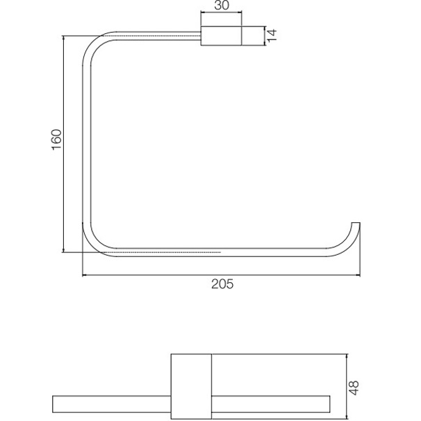 Полотенцедержатель Fima Carlo Frattini Accessori F6022/1CR (хром)