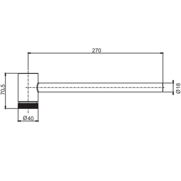 Полотенцедержатель Fima Carlo Frattini Accessori F6703INOX (нержавеющая сталь)