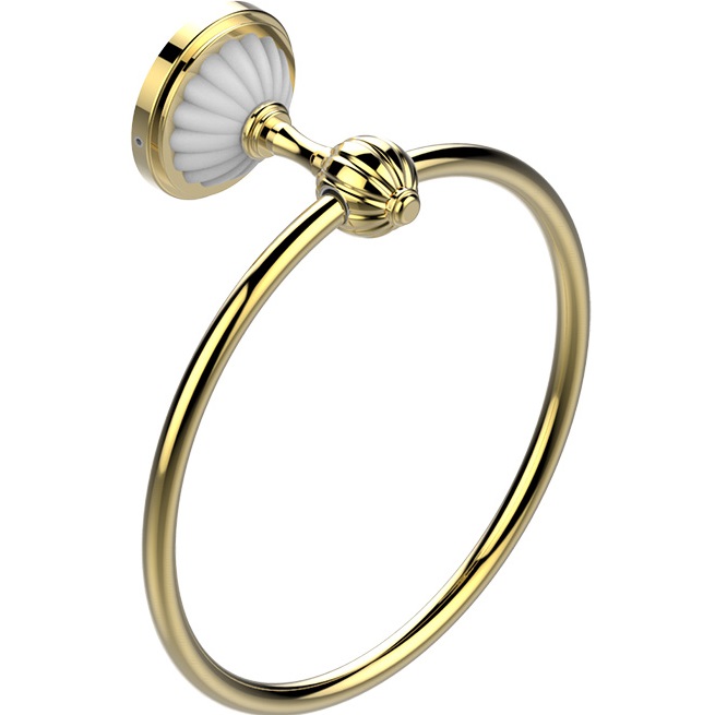 Полотенцедержатель кольцо 18 см. THG Mandarine Clear Crystal U1D-F01-504N (золотой)