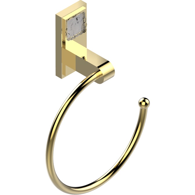 Полотенцедержатель кольцо 18 см. THG Masque de Femme Metal Grave A2T-F01-504N (золотой)