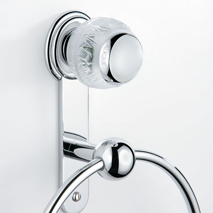 Полотенцедержатель кольцо 18 см. THG Panthere Cristal clair A2H-A02-504N (хром, прозрачный хрусталь)