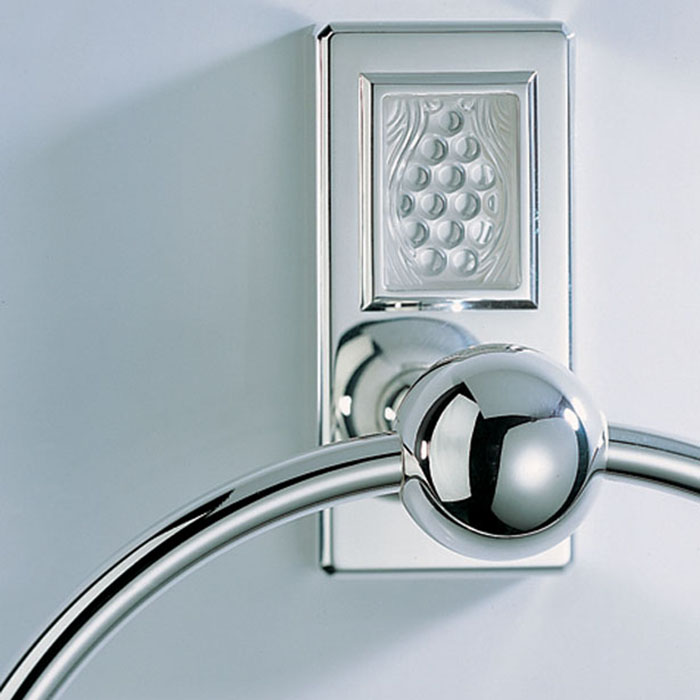 Полотенцедержатель кольцо подвесной 18см. THG Metropolis cristal clair A2A-A02-504N (хром, прозрачный хрусталь)