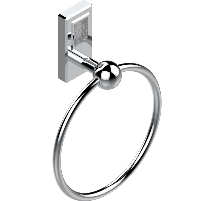 Полотенцедержатель кольцо подвесной 18см. THG Metropolis cristal clair A2A-A02-504N (хром, прозрачный хрусталь)