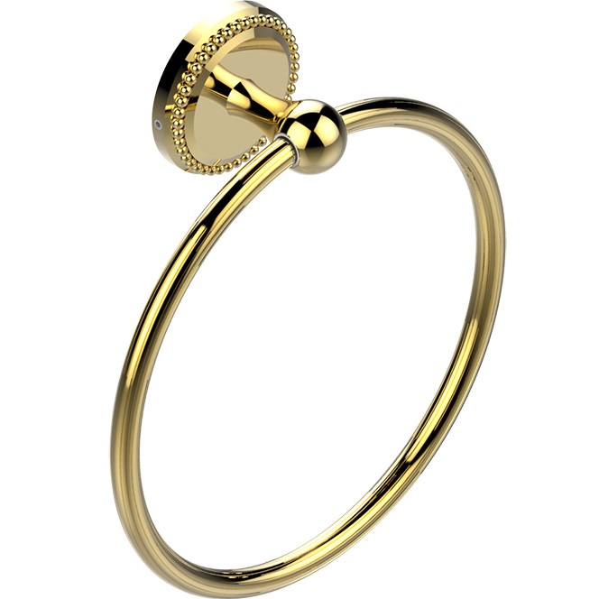 Полотенцедержатель кольцо подвесной THG Amour De Trianon 18см G24-F01-504N (золотой)