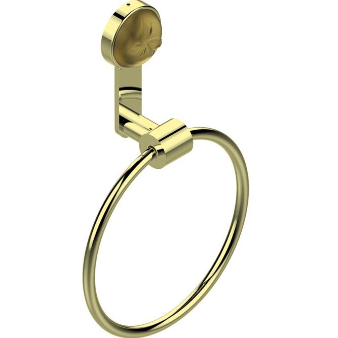 Полотенцедержатель кольцо подвесной THG Pomme cristal lustre or 18см A46-F30-504N (золотой)
