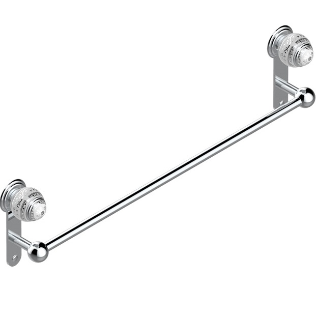 Полотенцедержатель настенный 60см. Marquise platinum decor A7G-A02-514/60 (белый, платина, хром)