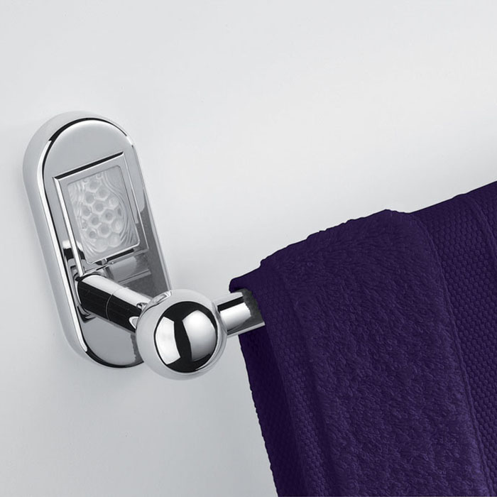 Полотенцедержатель подвесной 60 см. THG Papillon A2J-A02-514/60 (хром, прозрачный хрусталь)