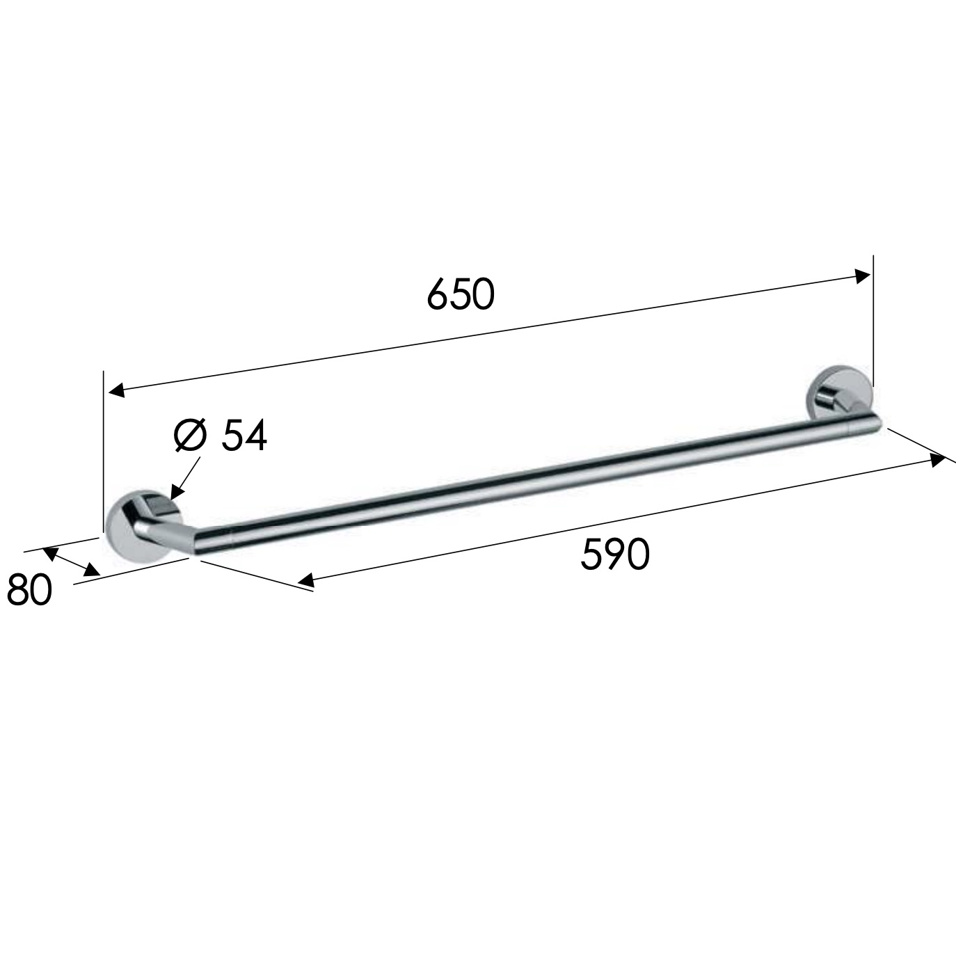 Полотенцедержатель Remer Guest GS30BG (золото брашированное)