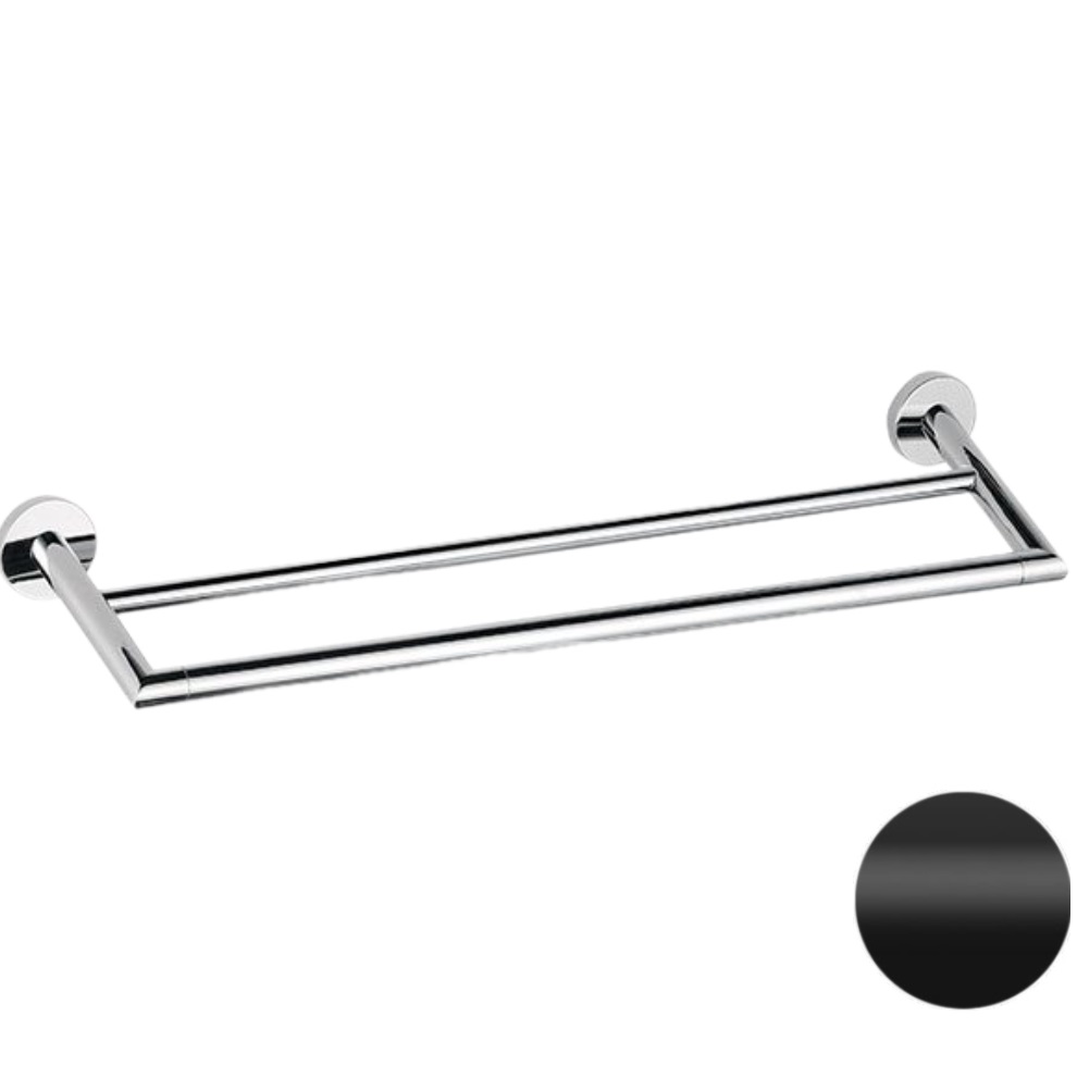 Полотенцедержатель Remer Guest GS33NO (черный матовый), двойной