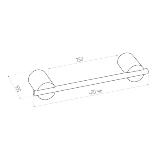 Полотенцедержатель Tezza Art 40 см (нерж. сатинированная сталь)