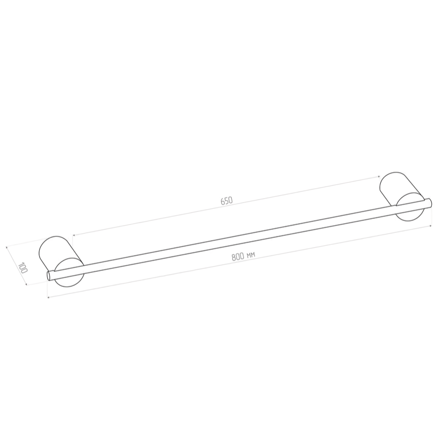 Полотенцедержатель Tezza Art 80 см (белый)