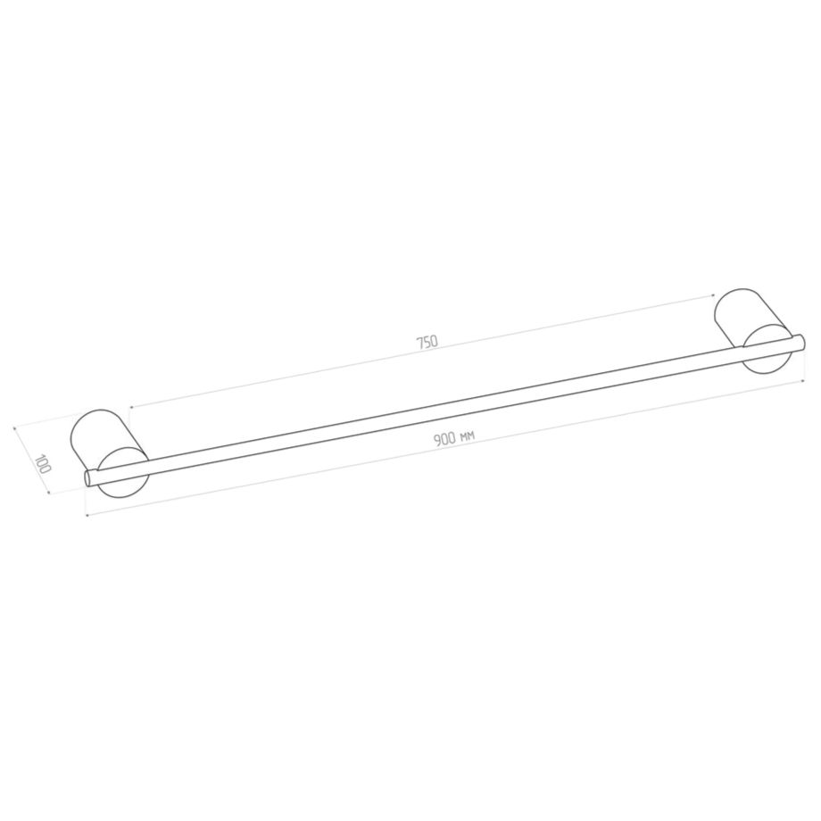 Полотенцедержатель Tezza Art 90 см (серый)