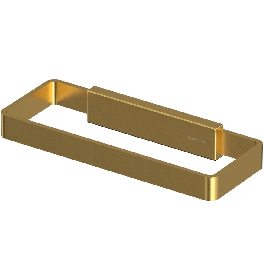 Полотенцедержатель Whitecross Cubo CU2458GLB (золото брашированное PVD)