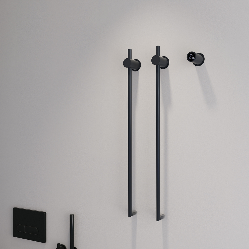 Полотенцесушитель электрический Abber Charme AH4002MB 34.5x80 (черный матовый)