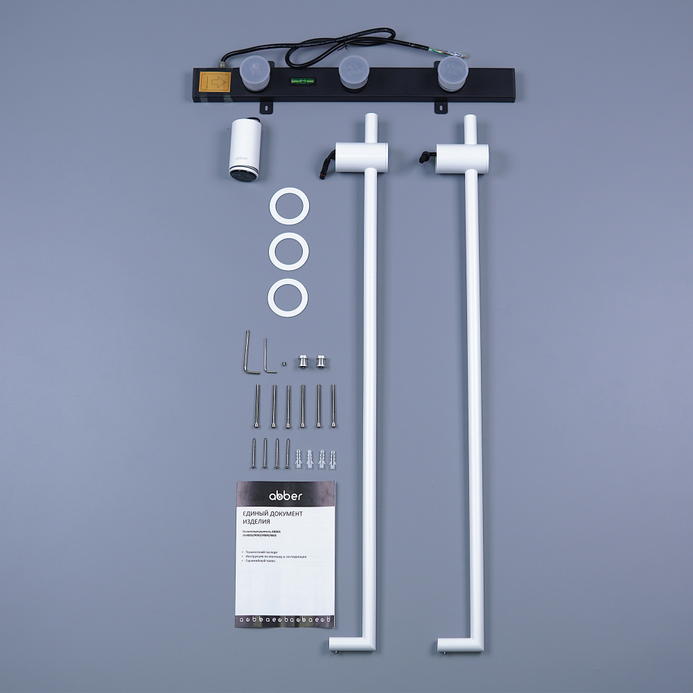 Полотенцесушитель электрический Abber Charme AH4002MW 34.5x80 (белый матовый)