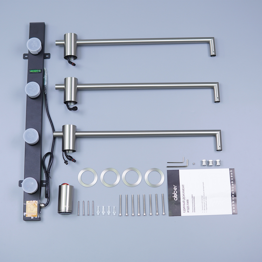 Полотенцесушитель электрический Abber Charme AH4003BST 52x49.5  (сталь брашированная)