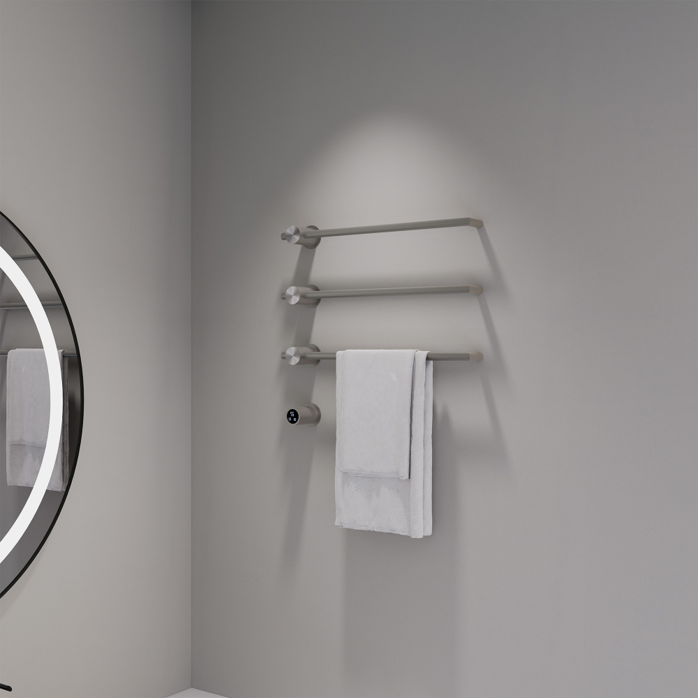 Полотенцесушитель электрический Abber Charme AH4003BST 52x49.5  (сталь брашированная)