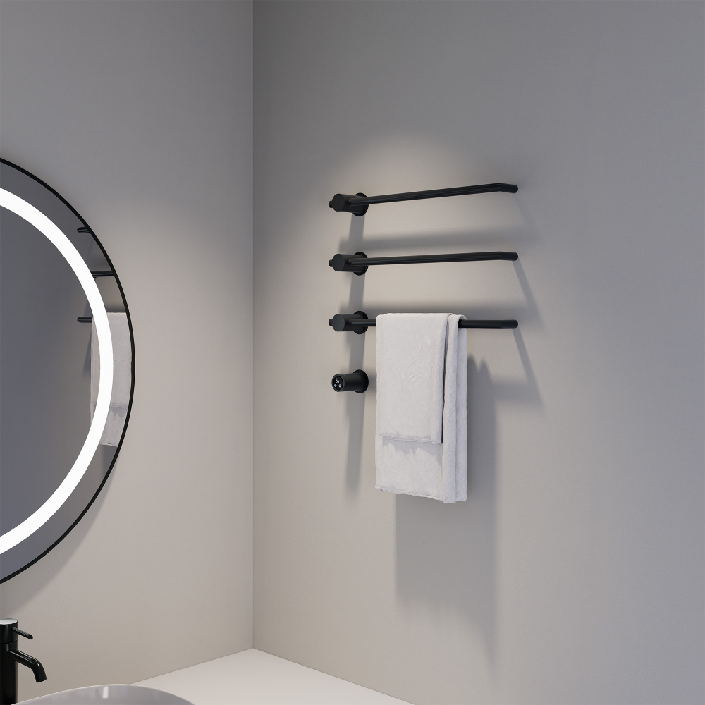 Полотенцесушитель электрический Abber Charme AH4003MB 52x49.5 (черный матовый)