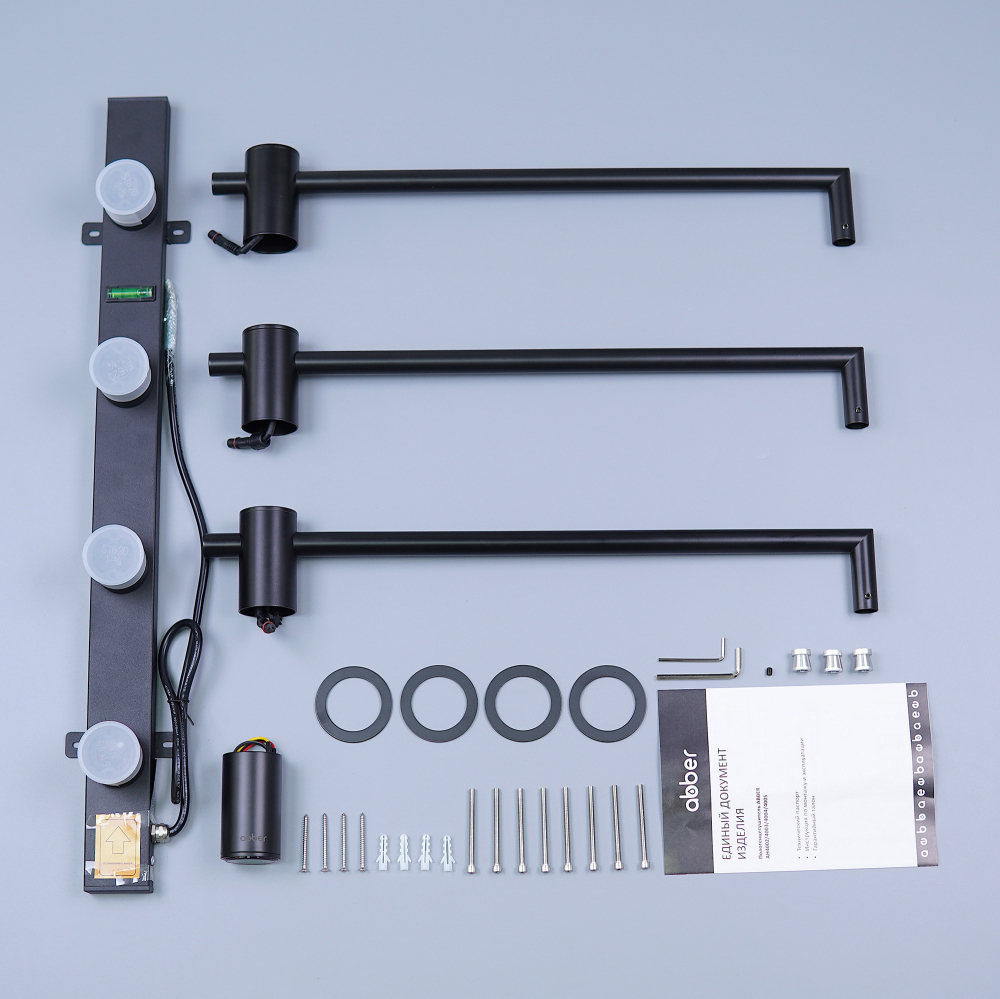 Полотенцесушитель электрический Abber Charme AH4003MB 52x49.5 (черный матовый)