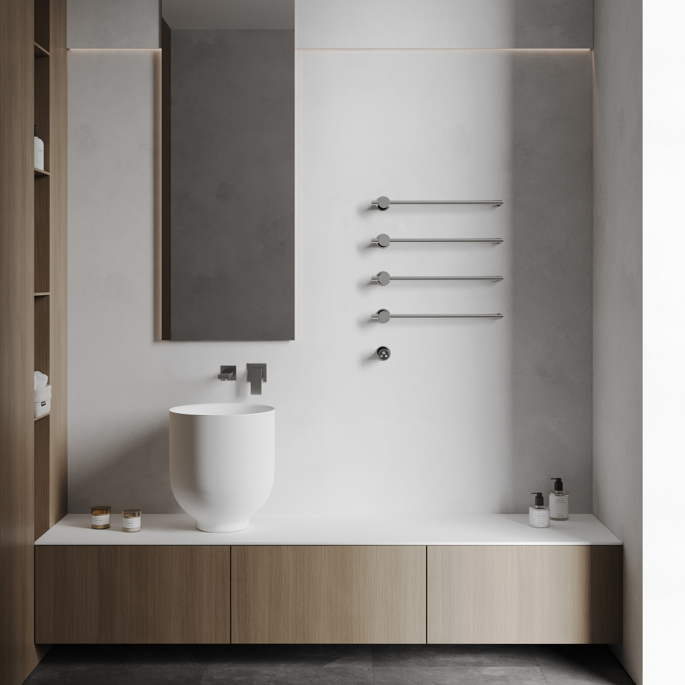 Полотенцесушитель электрический Abber Charme AH4004 52x64.5 (хром)