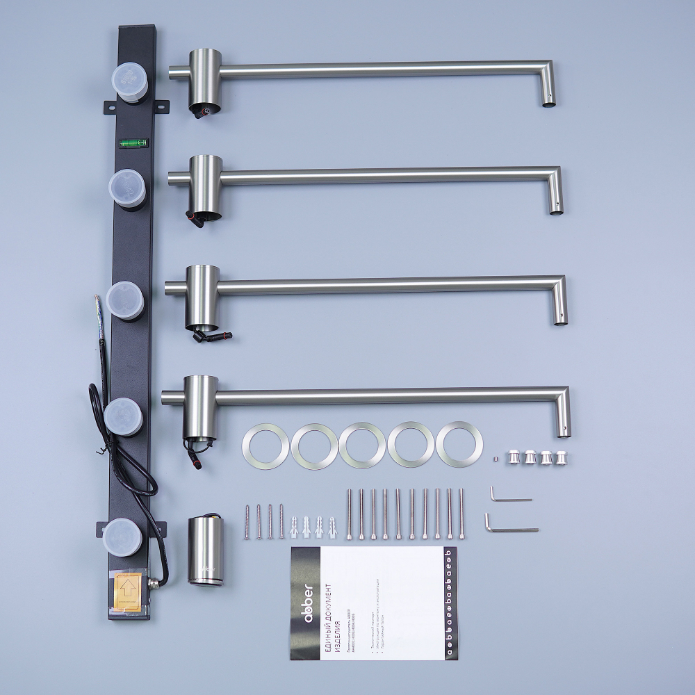 Полотенцесушитель электрический Abber Charme AH4004BST 52x64.5 (сталь брашированная)