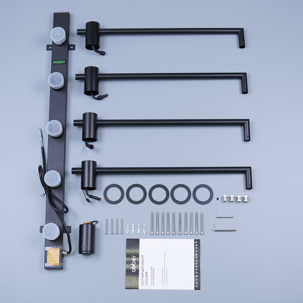 Полотенцесушитель электрический Abber Charme AH4004MB 52x64.5 (черный матовый)