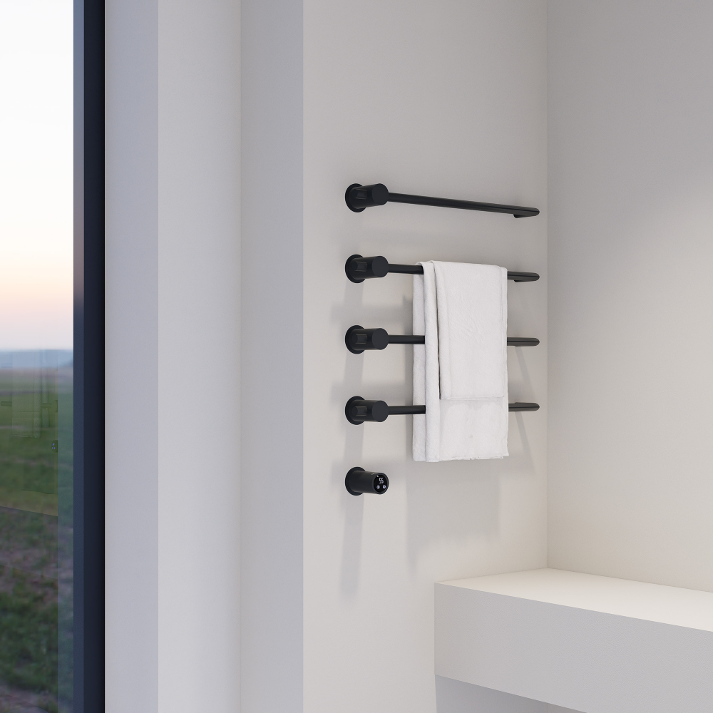 Полотенцесушитель электрический Abber Charme AH4004MB 52x64.5 (черный матовый)