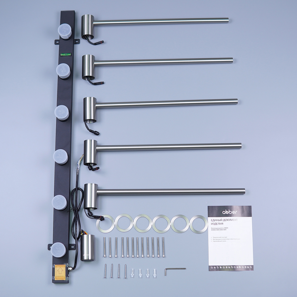 Полотенцесушитель электрический Abber Charme AH4005BST 52x79.5 (сталь брашированная)