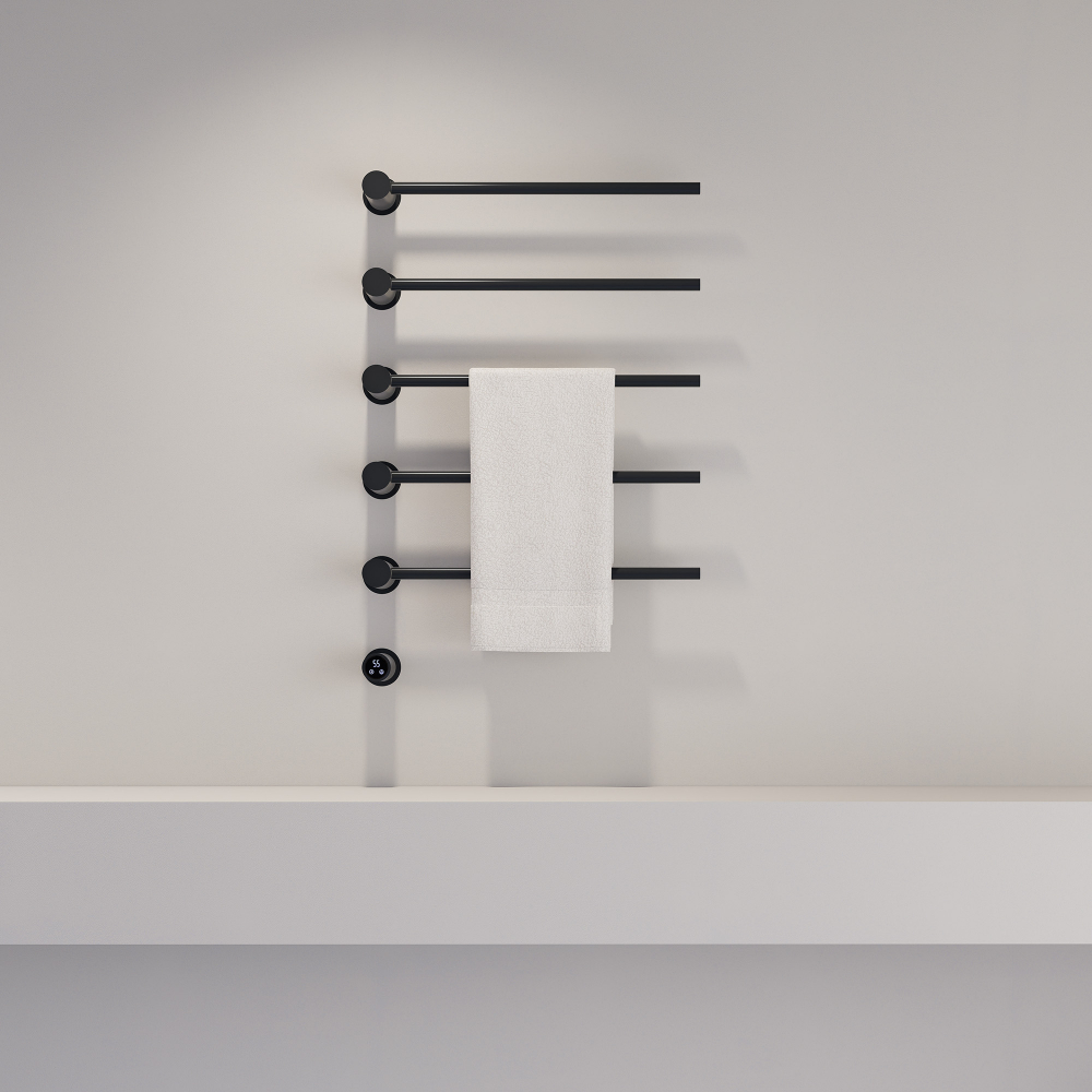 Полотенцесушитель электрический Abber Charme AH4005MB 52x79.5 (черный матовый)