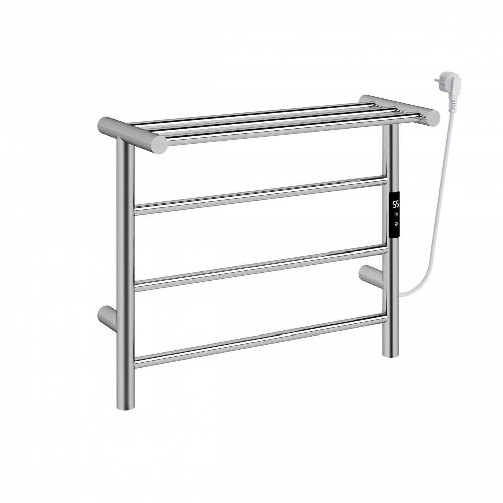 Полотенцесушитель электрический Abber Standard AH4614 60x50 (хром), с полкой