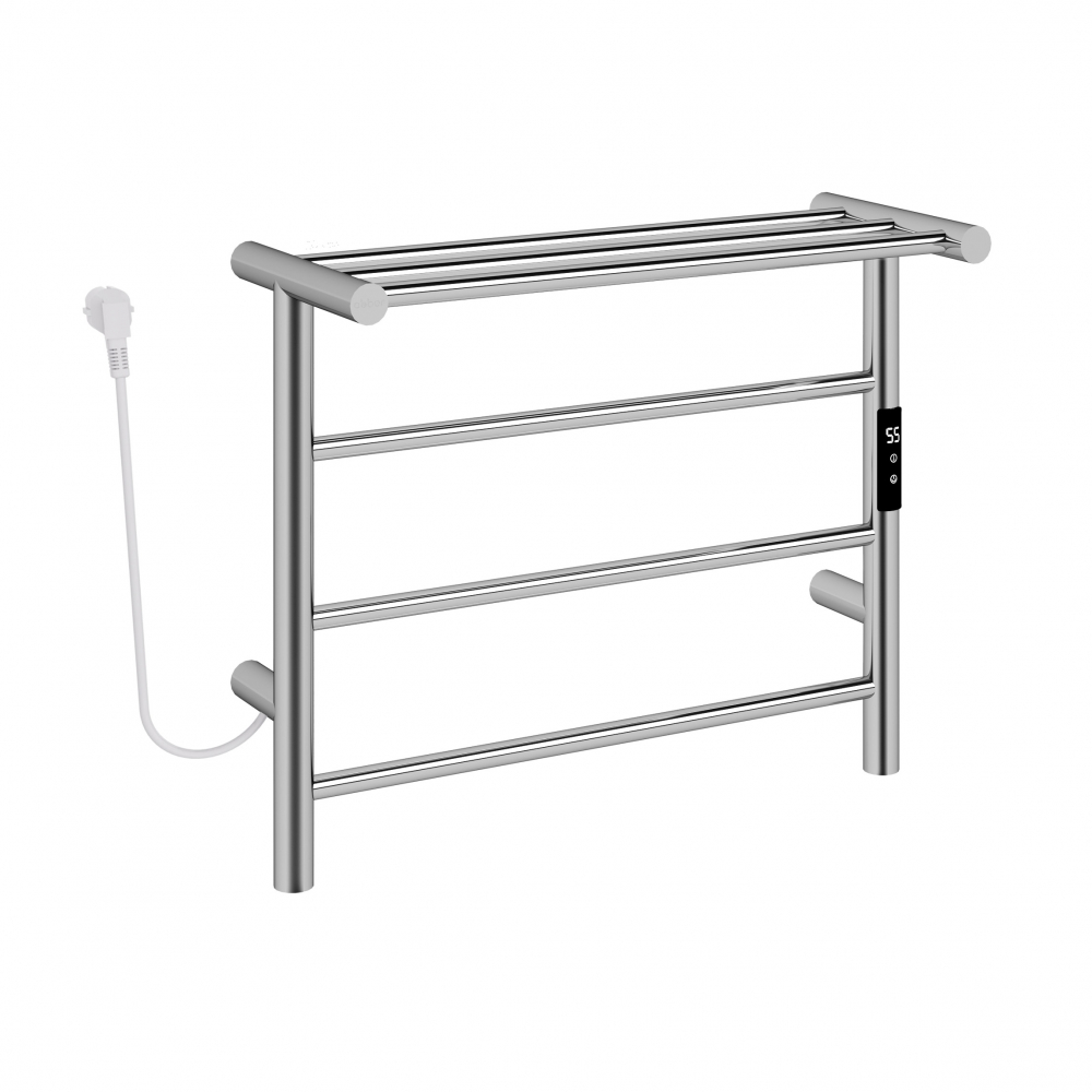 Полотенцесушитель электрический Abber Standard AH4614 60x50 (хром), с полкой