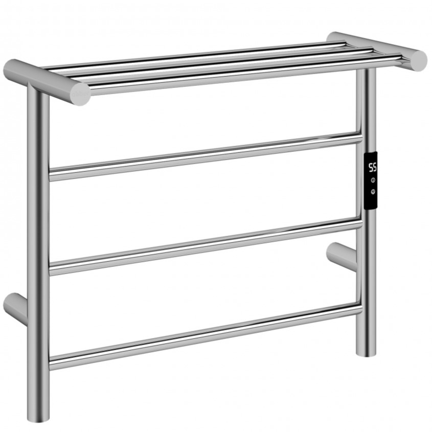 Полотенцесушитель электрический Abber Standard AH4614 60x50 (хром), с полкой