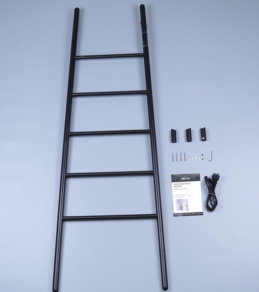 Полотенцесушитель электрический Abber Treppe AH4705MB 53х152 (черный матовый)