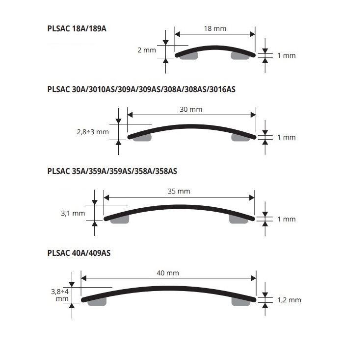 Порог Progress Profiles Prosol PLSAC 30A 2.7 м. (сталь), самоклеящийся