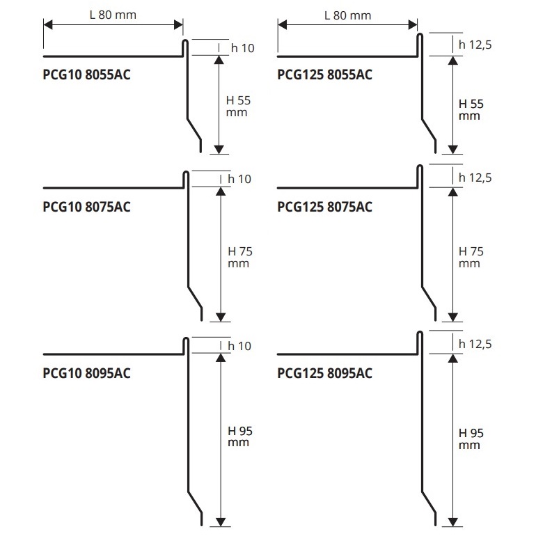 Профиль для ступеней Progress Profiles Proterrace PCG PCG10 8075AC 2.7 м. (нерж. сталь), полированный