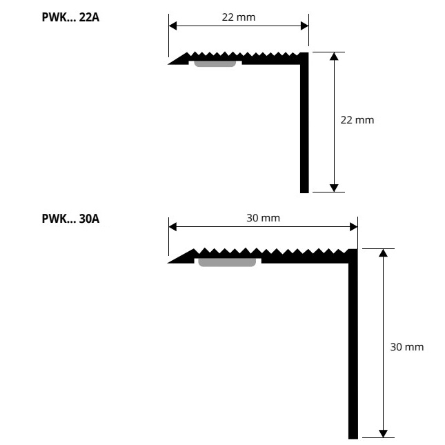 Профиль для ступеней Progress Profiles Prowalk PWKOL 22 2.7 м. (латунь блестящая), без отверстий