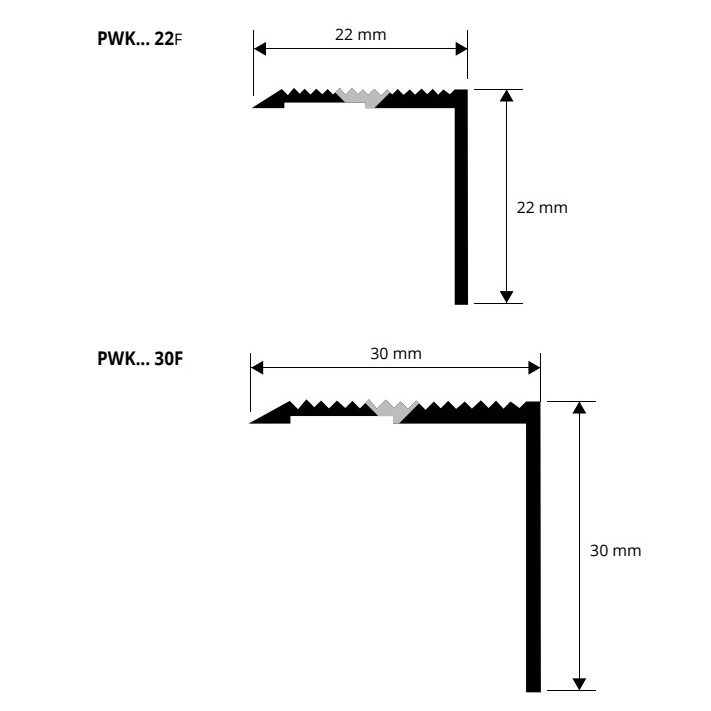Профиль для ступеней Progress Profiles Prowalk PWKOL 22F 2.7 м. (латунь блестящая), перфорированный